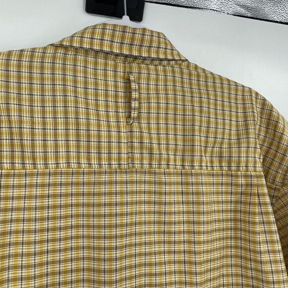 Vintage The North Face Shirt Mens Hiking Large Plaid Check Long Sleeve Button - Picture 6 of 9